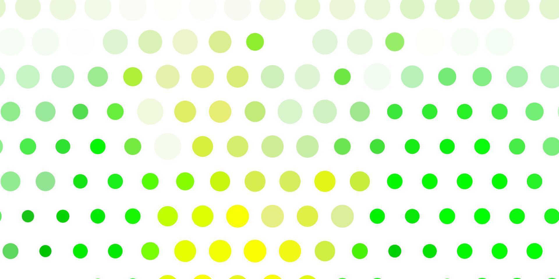 Light green, yellow vector layout with circle shapes.