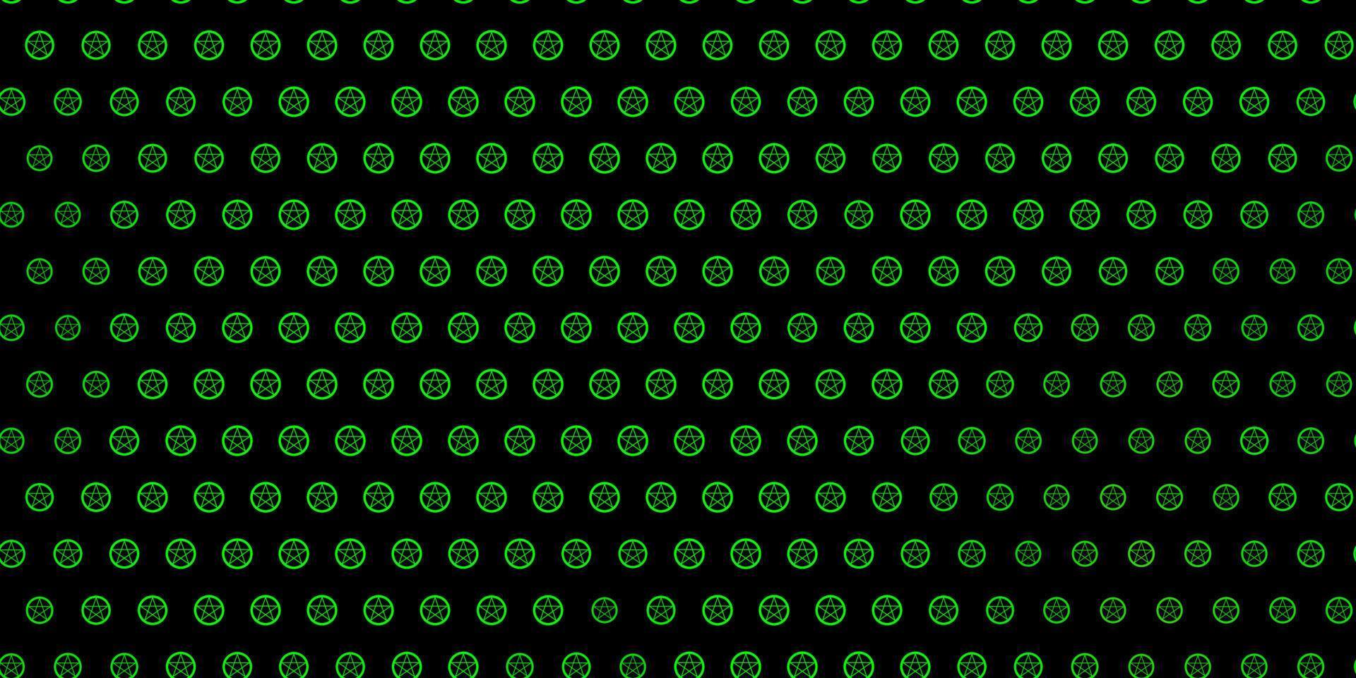 Dark Green, Yellow vector backdrop with mystery symbols.