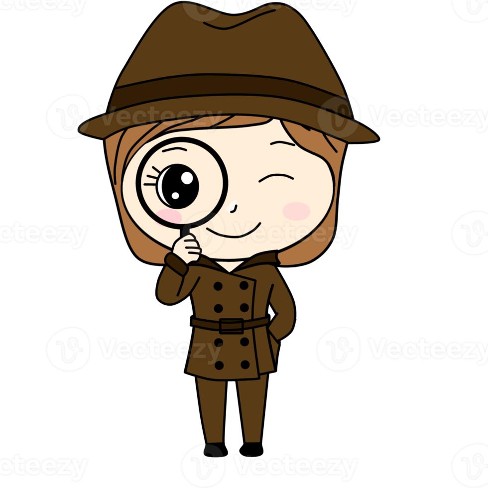 Detektiv Beruf Cartoon png