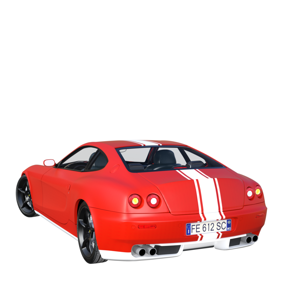 Red sports car isolated png