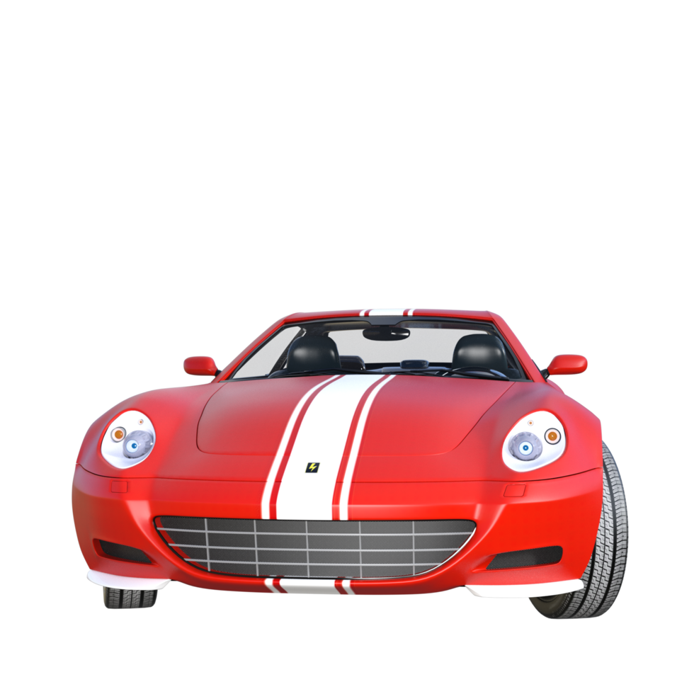 Red sports car isolated png