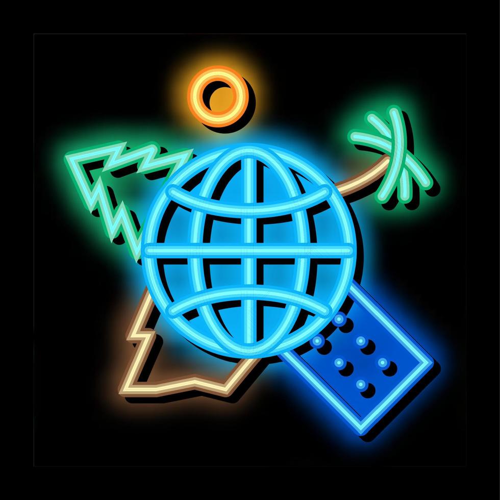 human geography science neon glow icon illustration 17777558 Vector Art