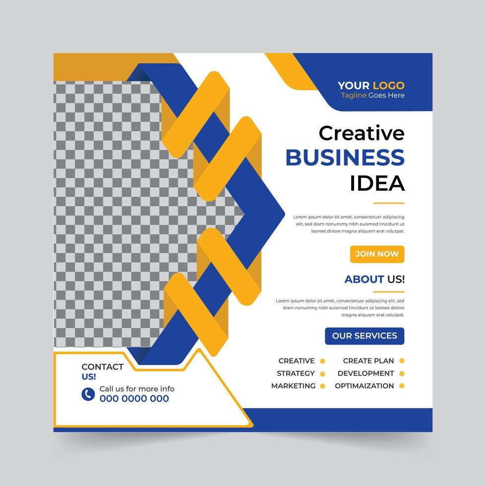 Trendy digital business agency marketing social media post and banner template design. Promotion Corporate advertising Web Banner Ads Stories flyer poster vector