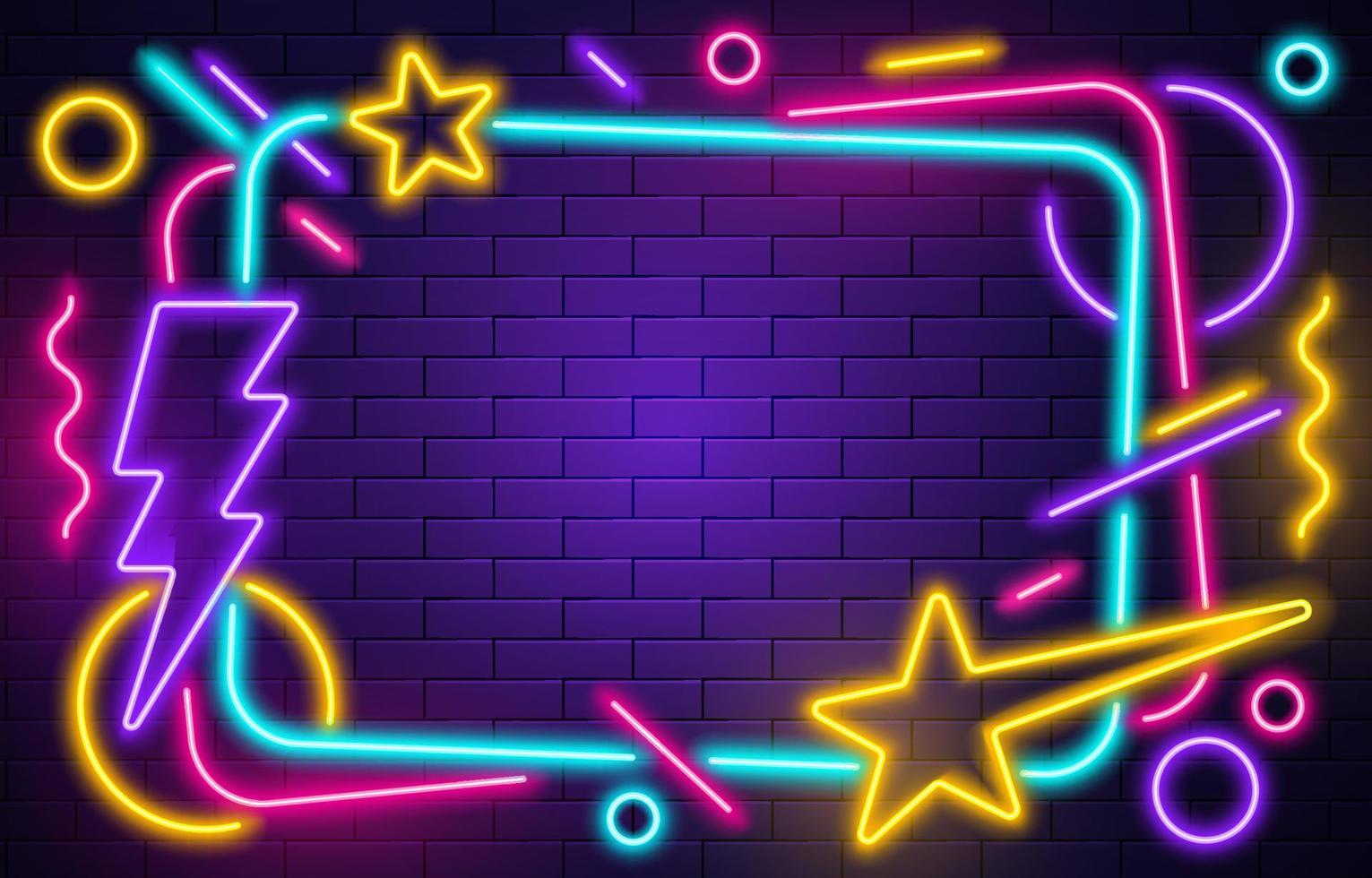 Neon Light Background vector