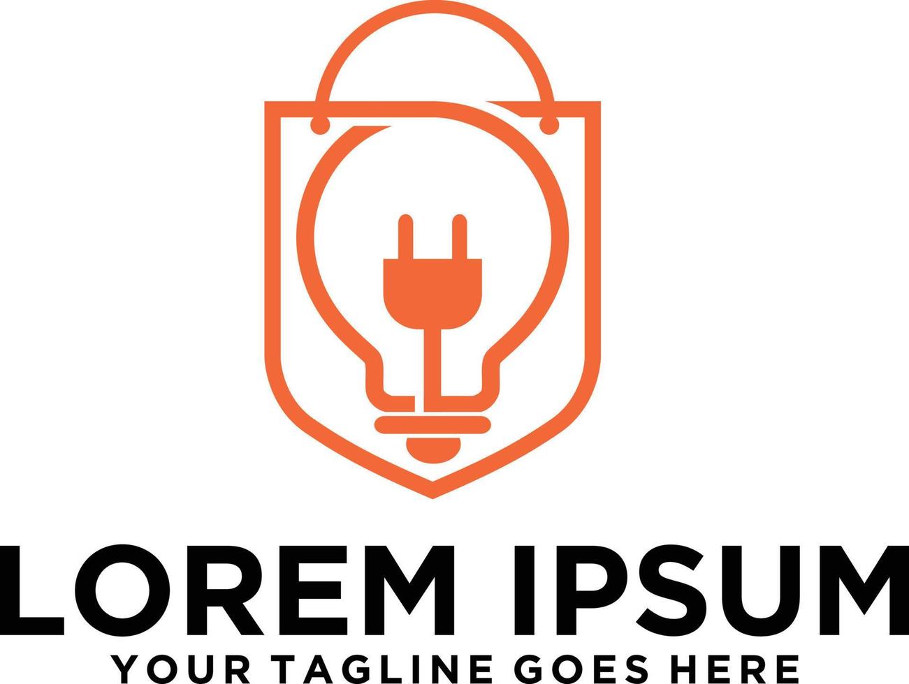 Electrical Guarantee Shop logo design vector