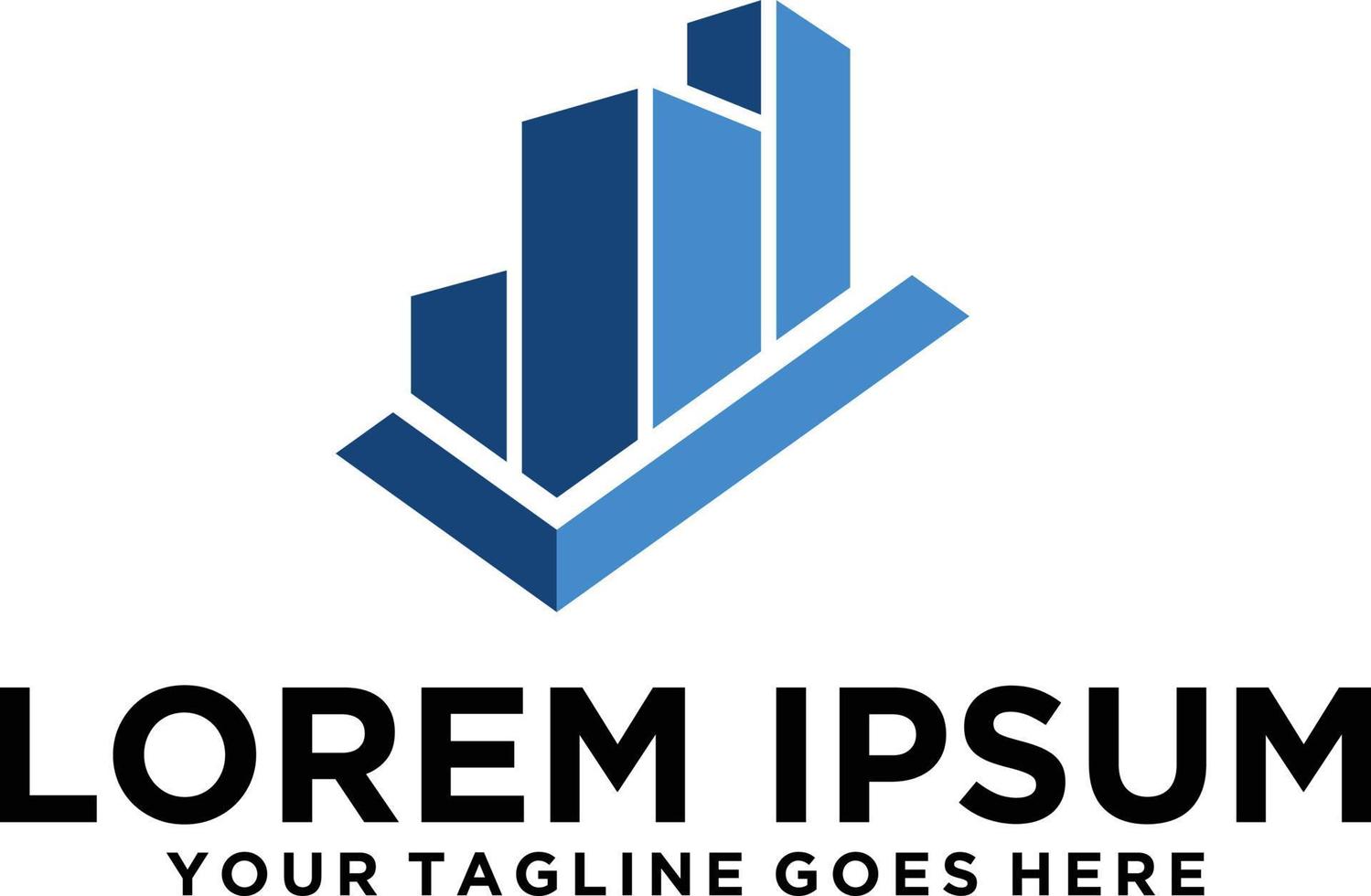 Investment Property building logo design vector