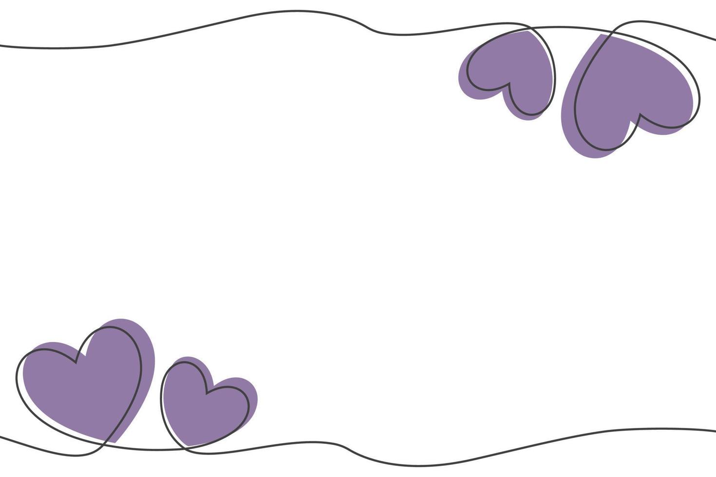 Valentines day background with hearts illustration vector