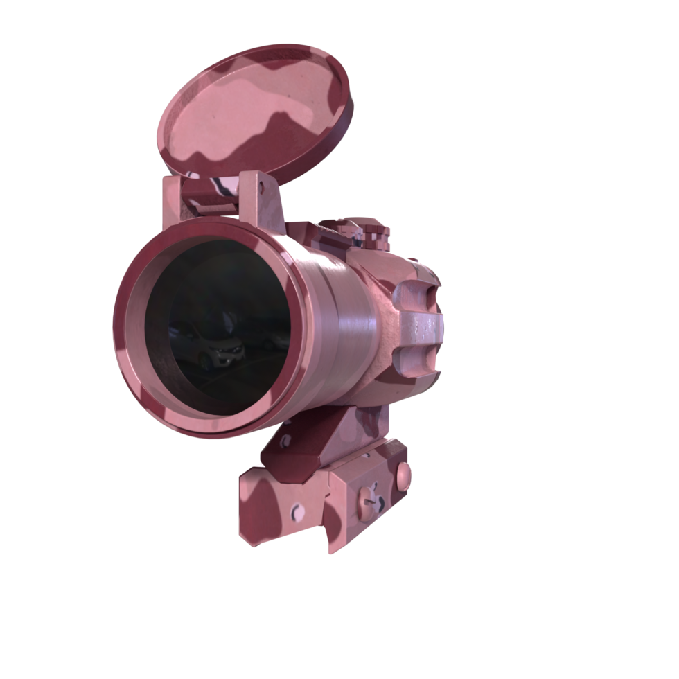 Rifle scope isolated on transparent png