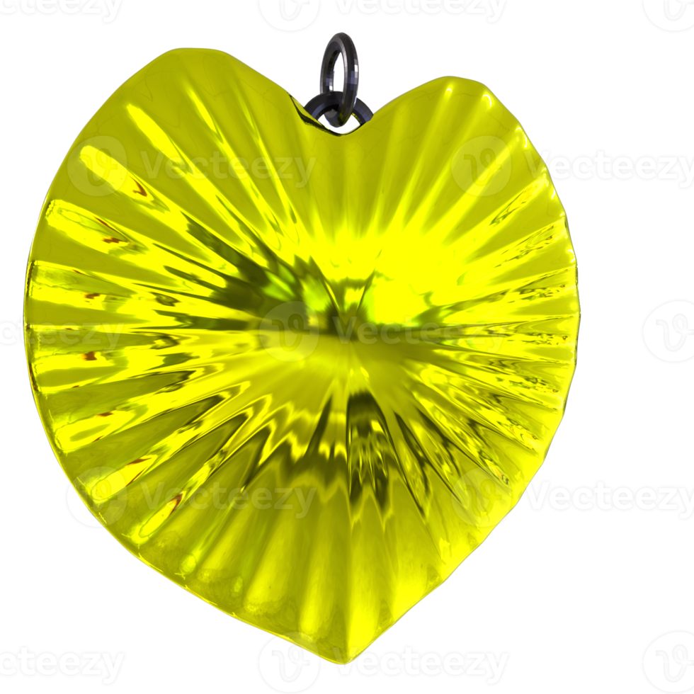 3D Rendering Of Love Necklace png