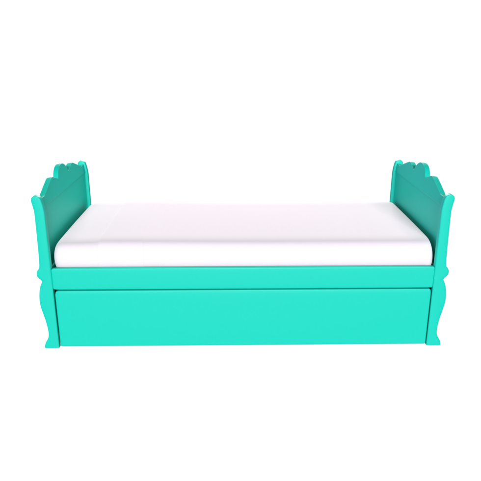 3d interpretazione di bambino letto png