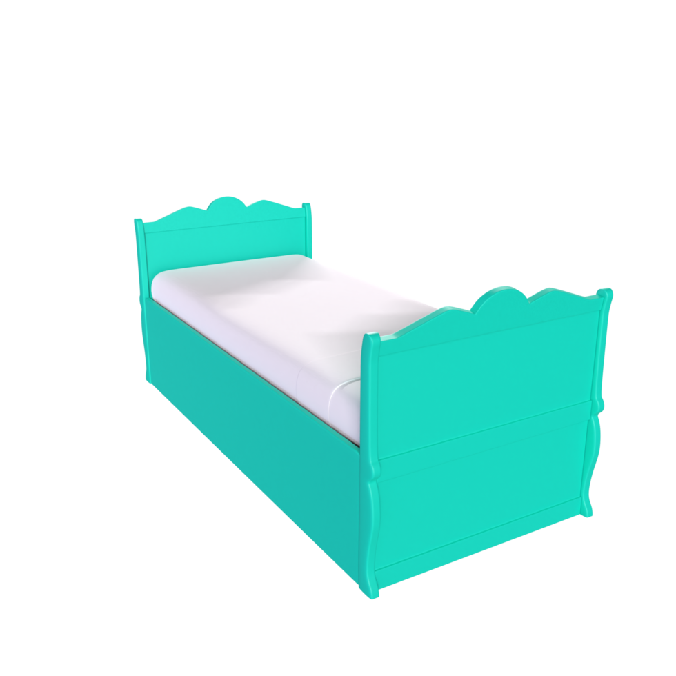 3D Rendering Of Child Bed png