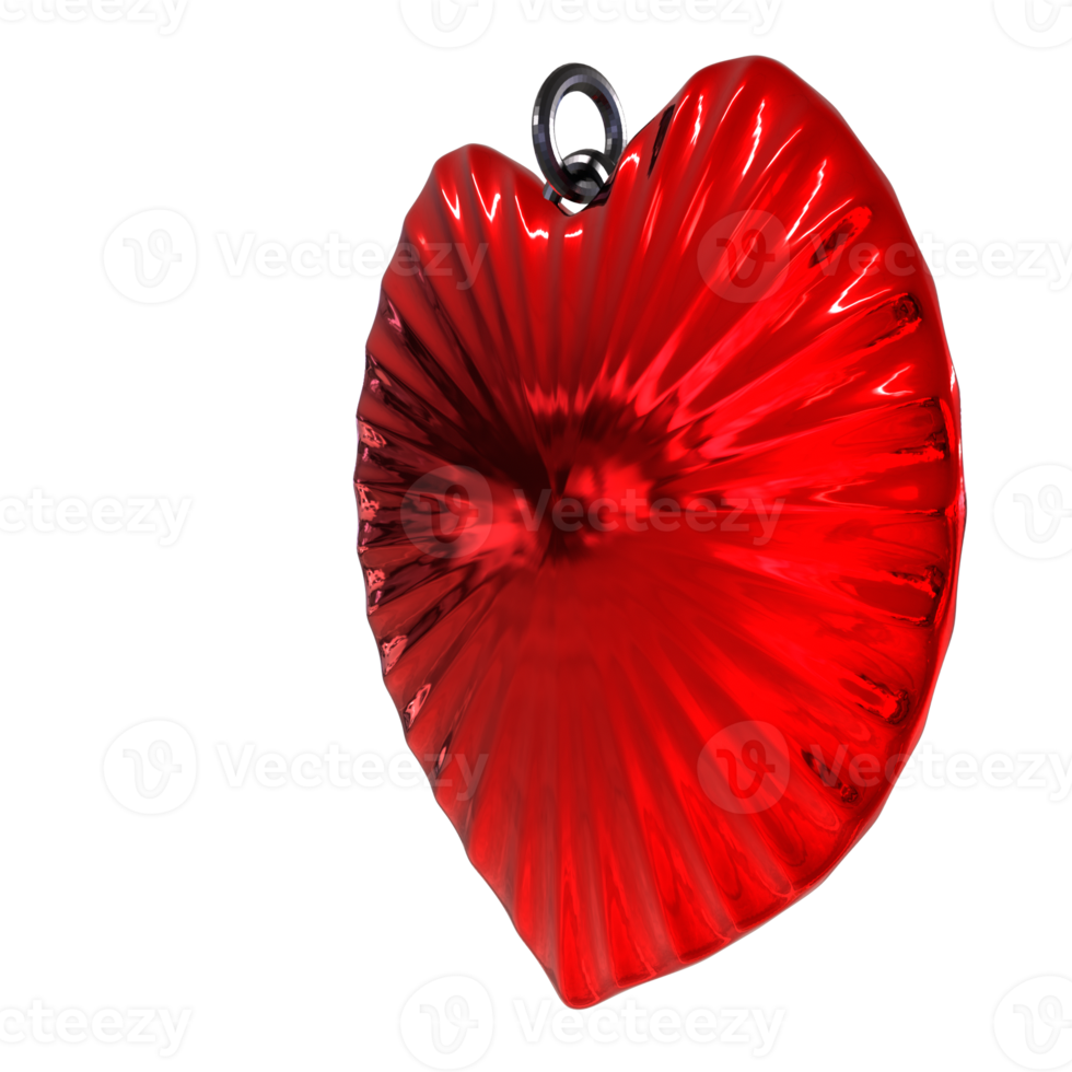 3D Rendering Of Love Necklace png