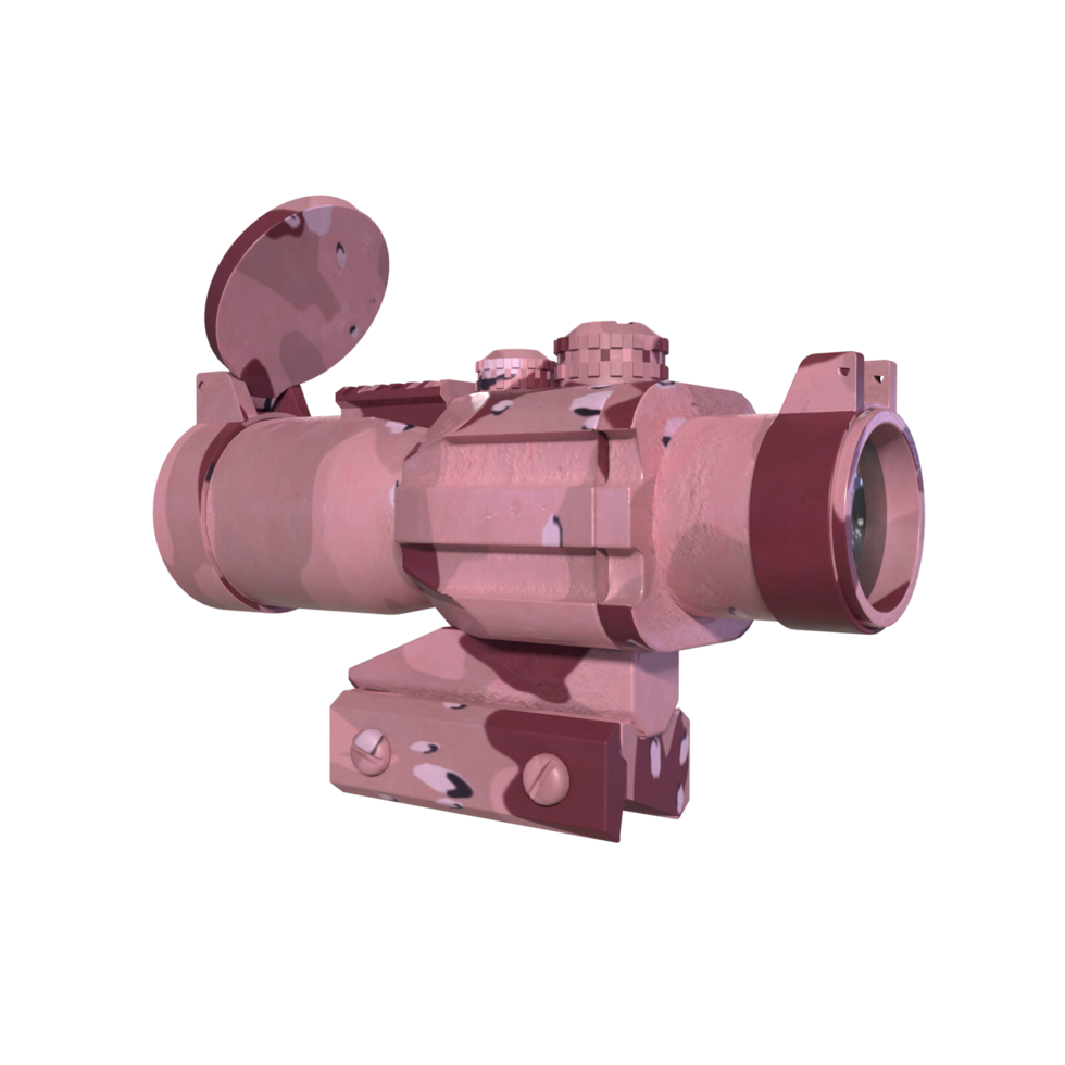 Rifle scope isolated on transparent png