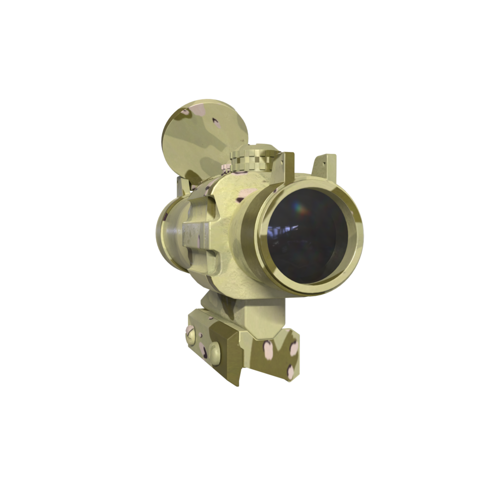 Rifle scope isolated on transparent png