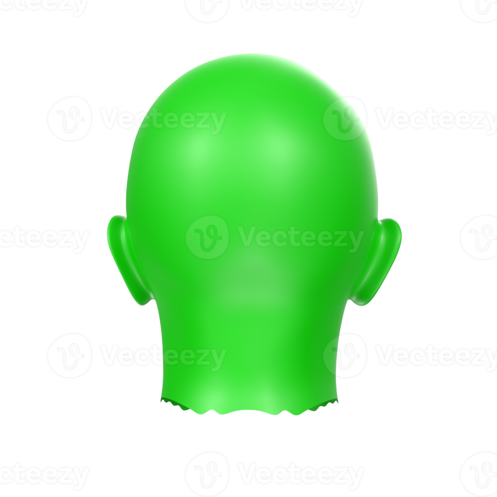 3D Rendering Of Human Bust png