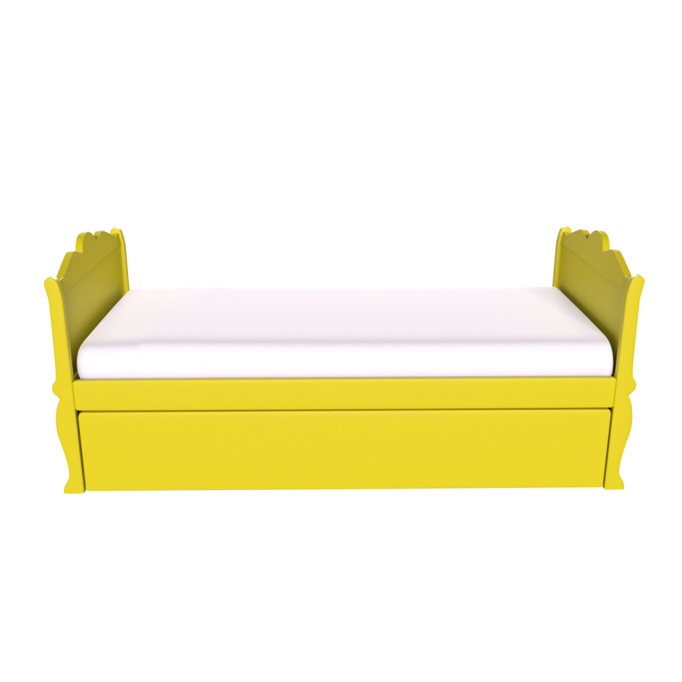 3D Rendering Of Child Bed png