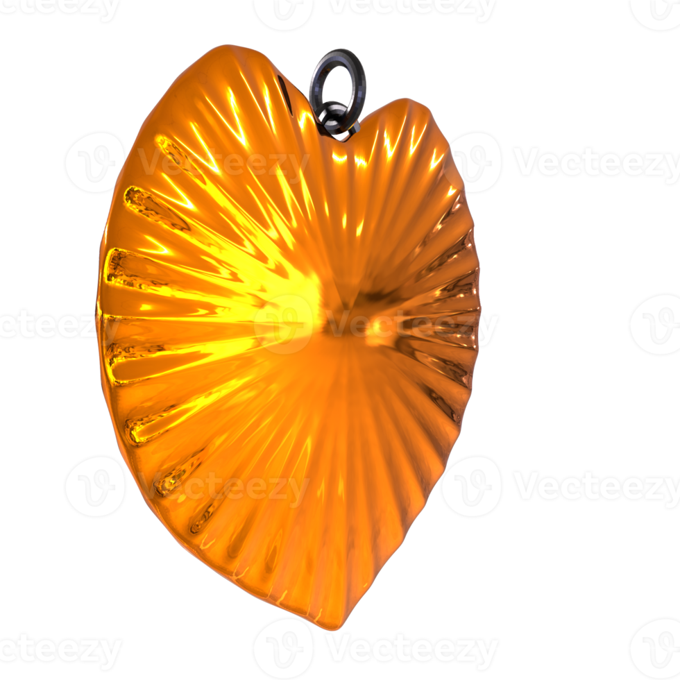 3D Rendering Of Love Necklace png