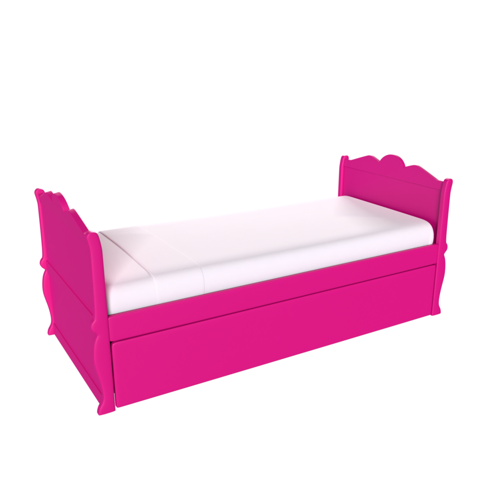 3D Rendering Of Child Bed png