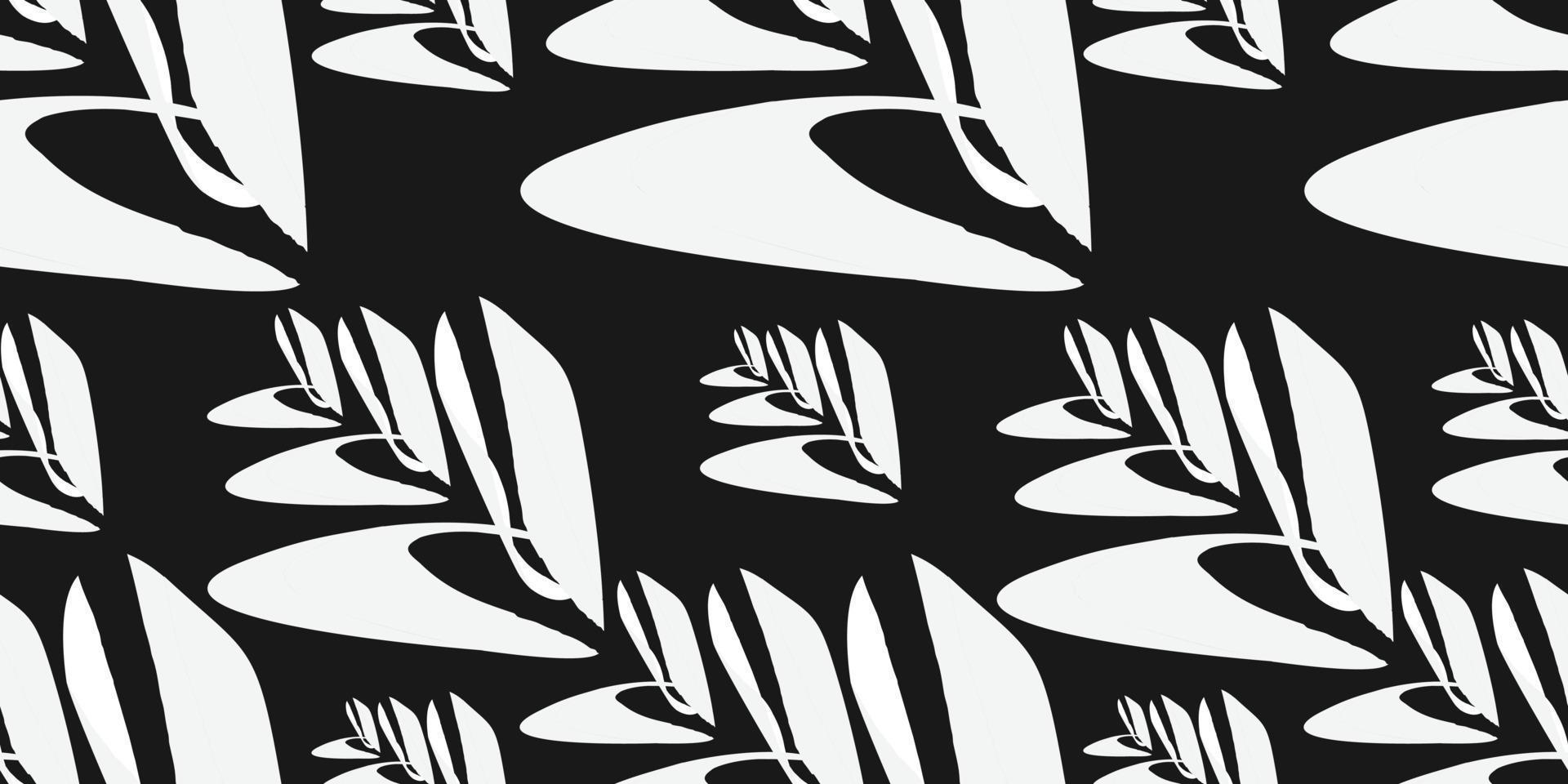 Brush abstract pattern. grunge brush. texture. Background. White and black vector. vector