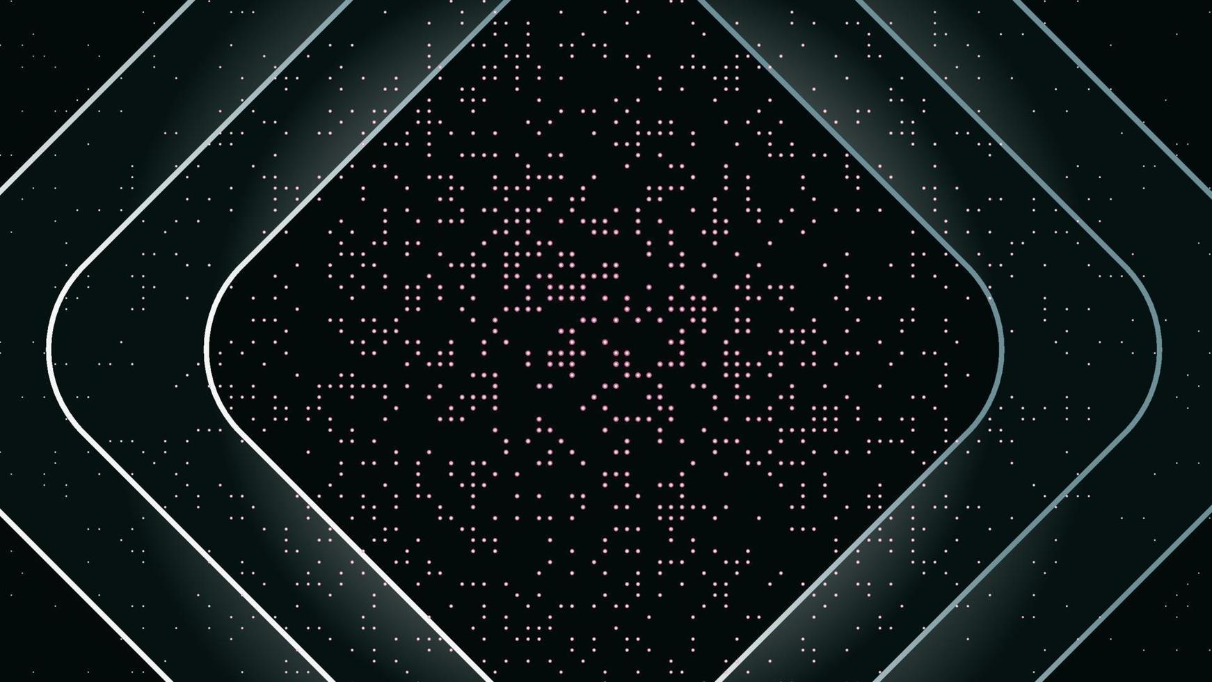 Abstract vector glowing dots background