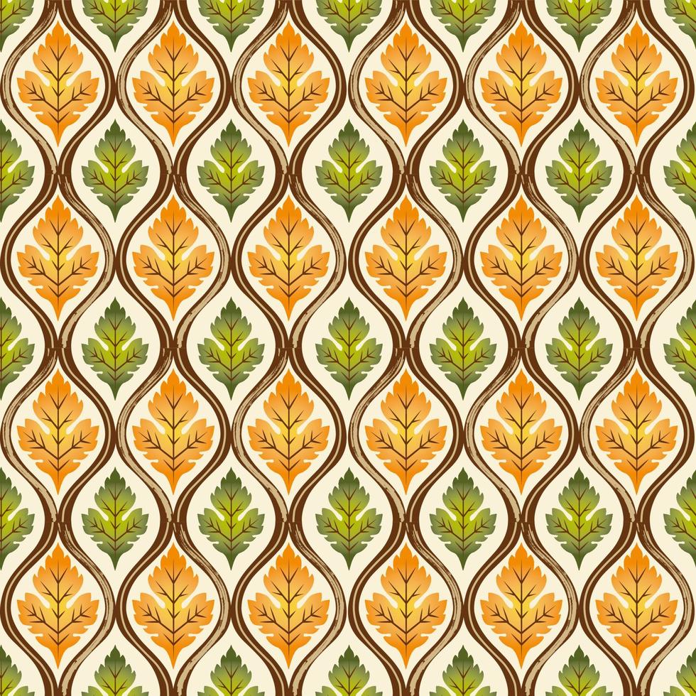 seamless pattern of Autumn leaves -fall, autumm vector design