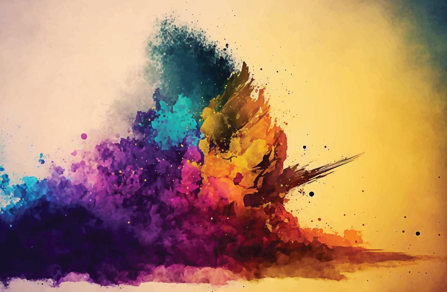 Splash of Color, A Watercolor Texture Illustration vector