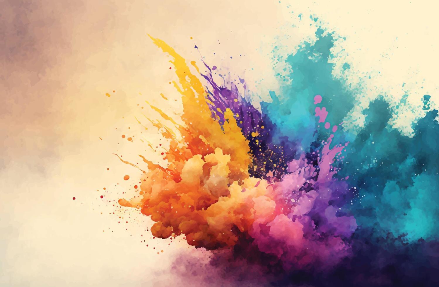 Splash of Color, A Watercolor Texture Illustration vector