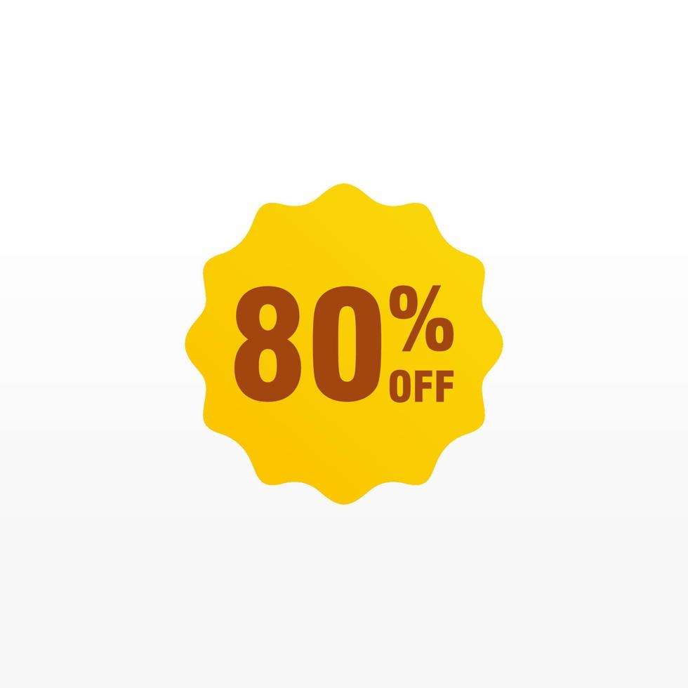 80 discount, Sales Vector badges for Labels, , Stickers, Banners, Tags, Web Stickers, New offer. Discount origami sign banner.