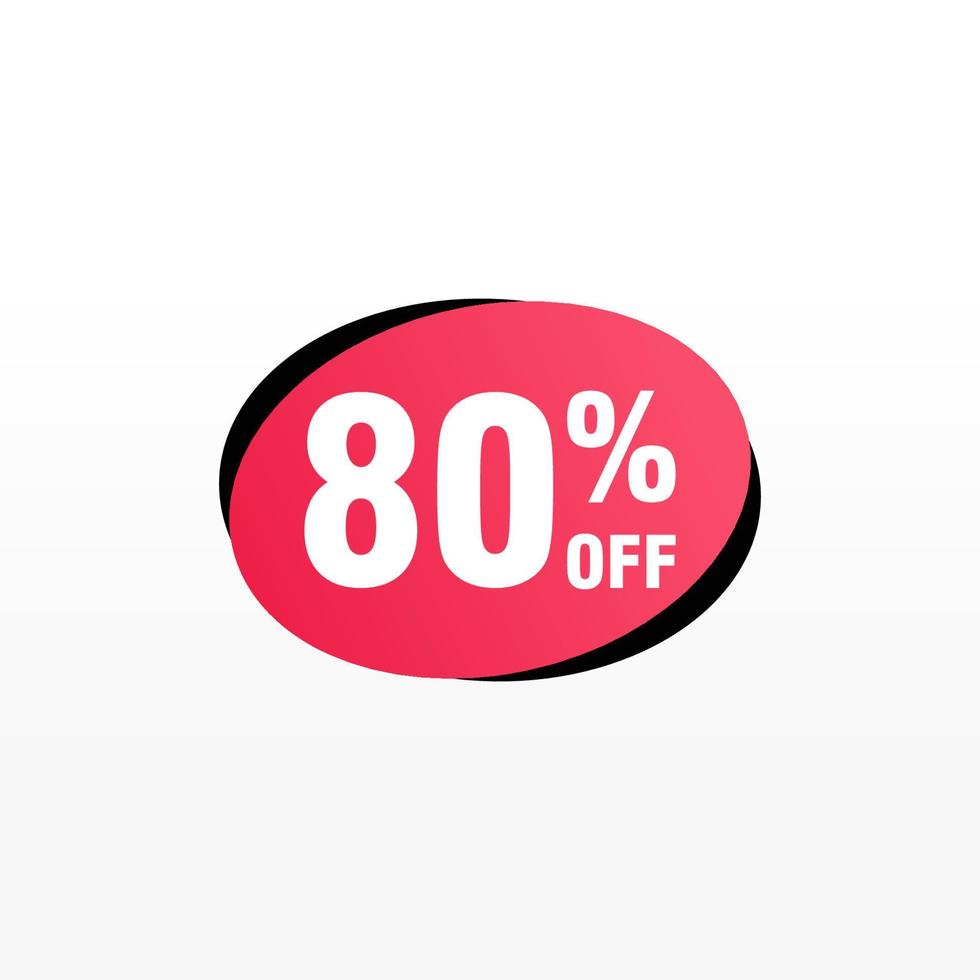 80 discount, Sales Vector badges for Labels, , Stickers, Banners, Tags, Web Stickers, New offer. Discount origami sign banner.
