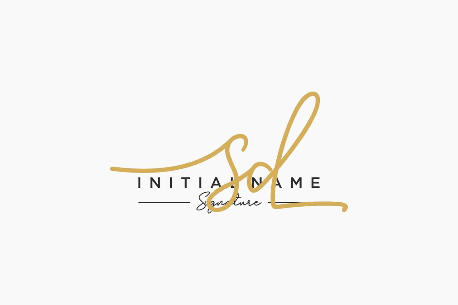 Initial SD signature logo template vector. Hand drawn Calligraphy lettering Vector illustration.