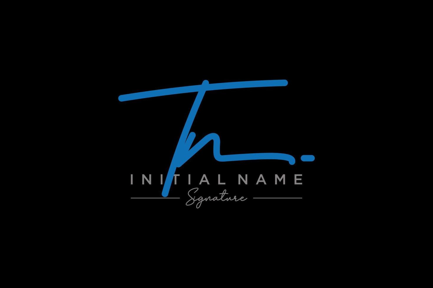 Initial TN signature logo template vector. Hand drawn Calligraphy lettering Vector illustration.