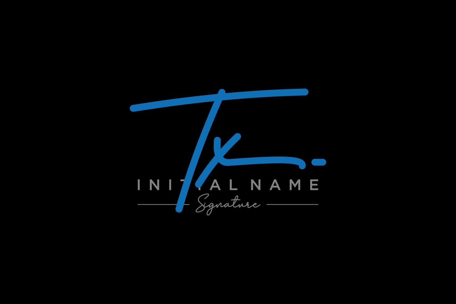 Initial TX signature logo template vector. Hand drawn Calligraphy lettering Vector illustration.