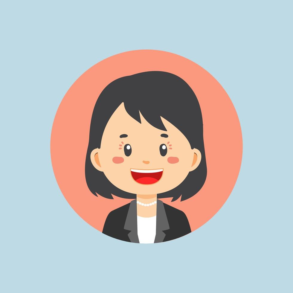 avatar de un personaje de negocios vector