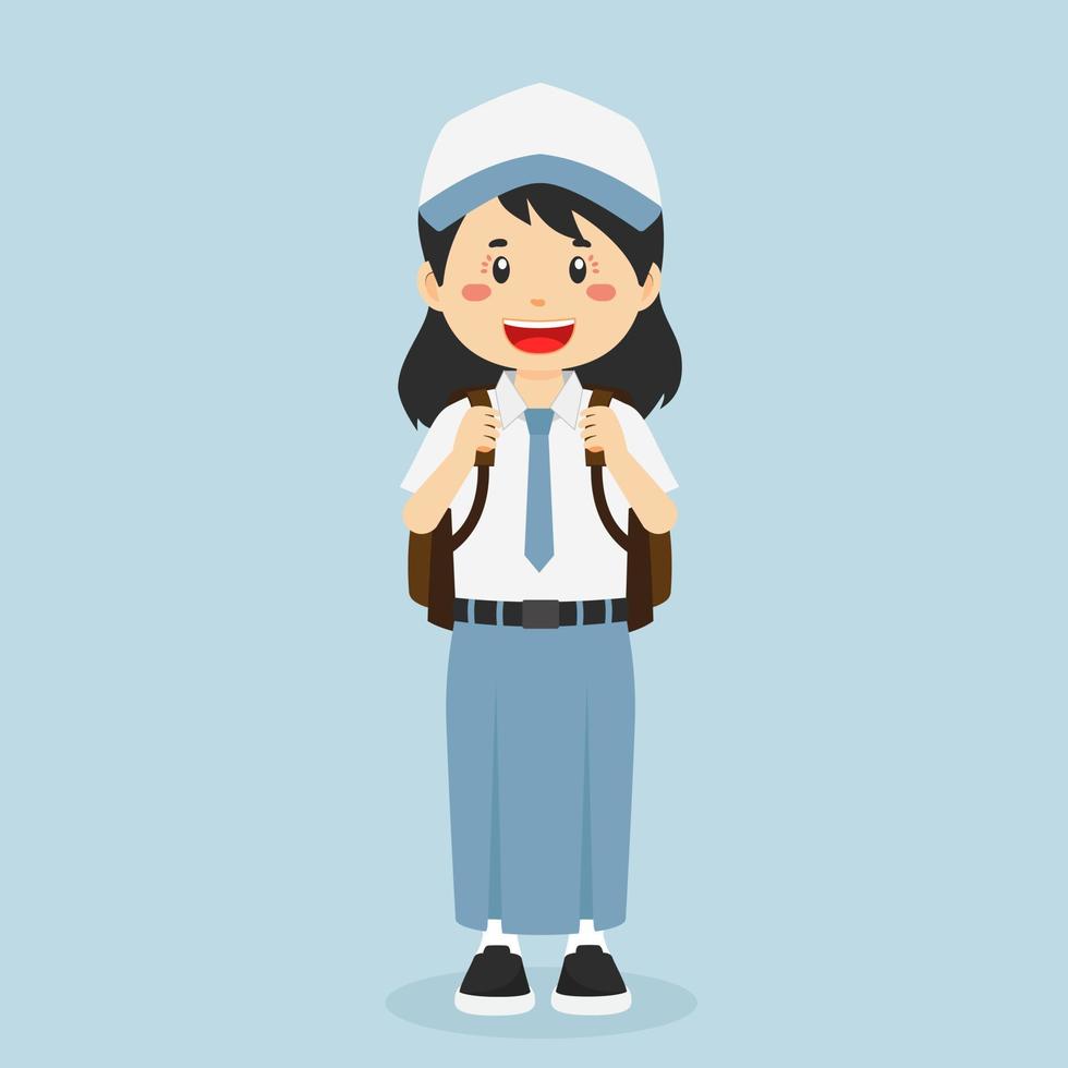 Happy Student Ready Go To School vector