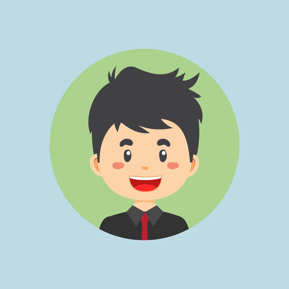 avatar de un personaje de negocios vector