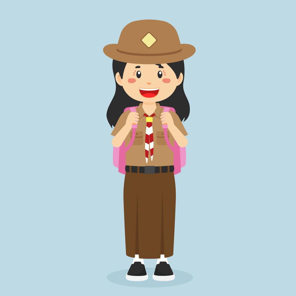 Happy Student Ready Go To School vector