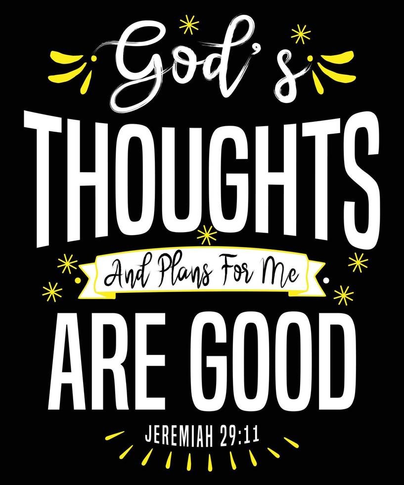 Christian Quote Typography -Vector, Print, Template, Design vector