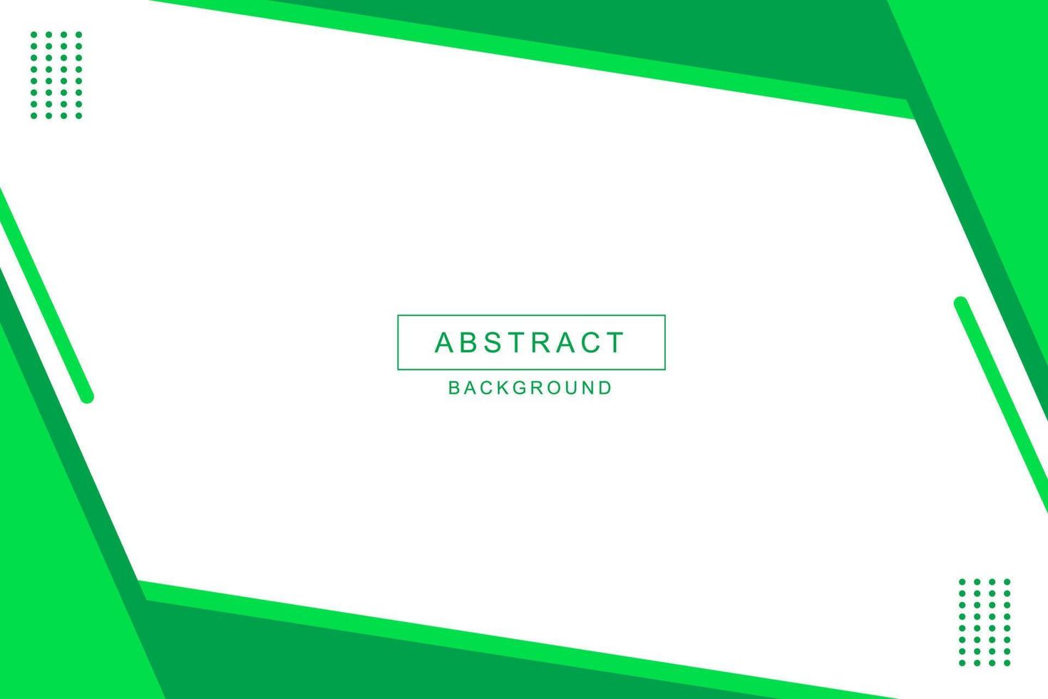 Abstract geometric green background vector