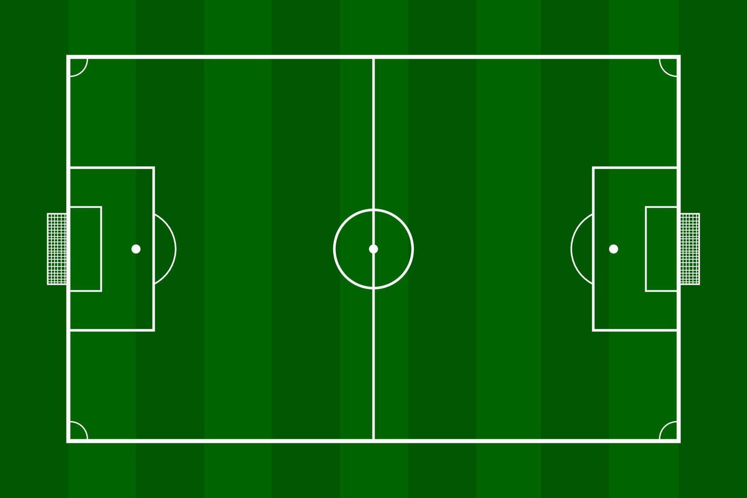 Vector green soccer field or football field