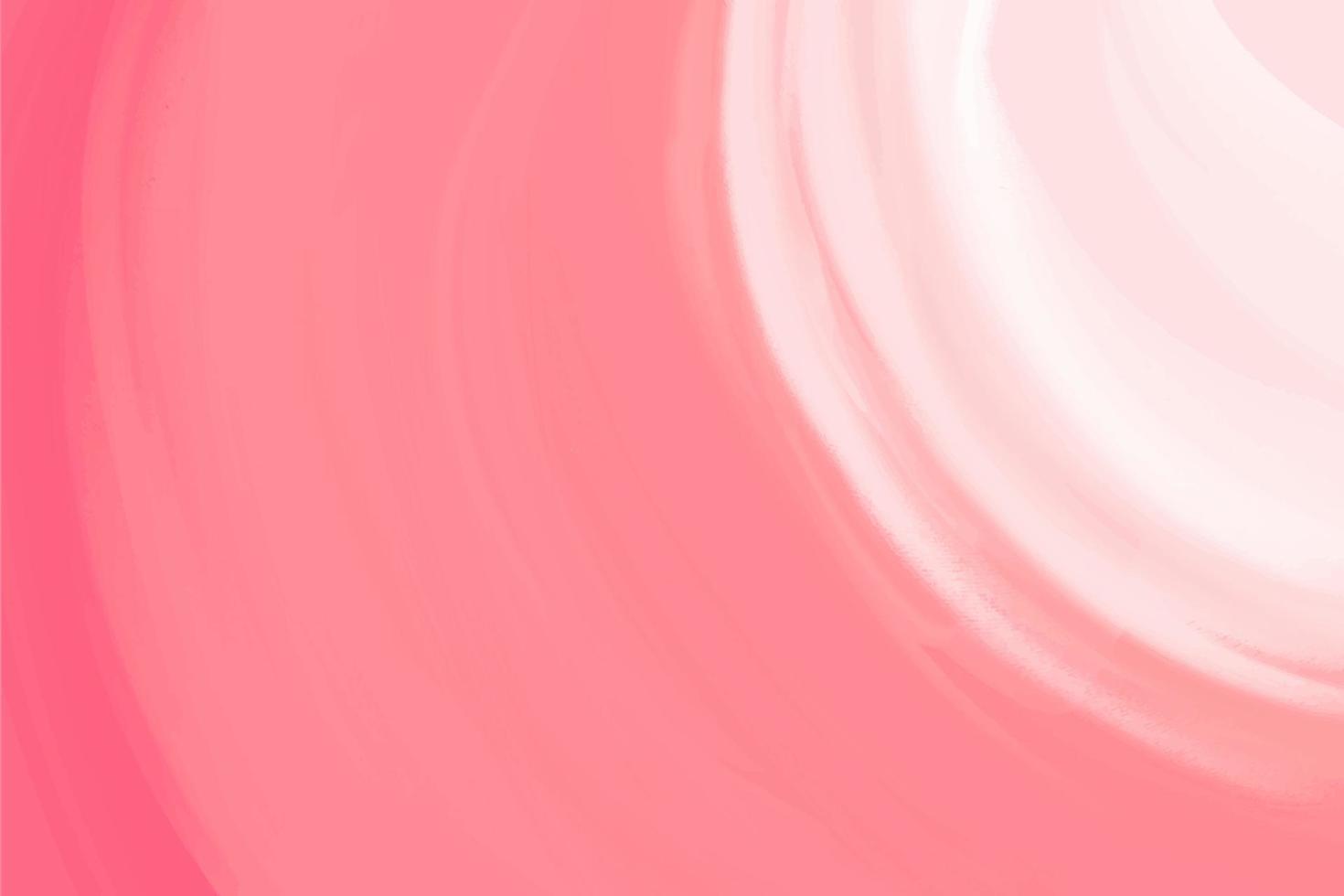 Acrylic circular strokes of paint on canvas in pink tones, a beautiful background vector
