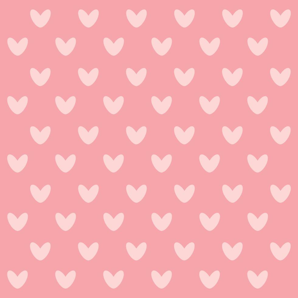 Romantic pattern. Little hearts on a pink backdrop. Cute seamless background. Valentine's Day. Decorating for a wedding, birthday, other holiday. Vector illustration