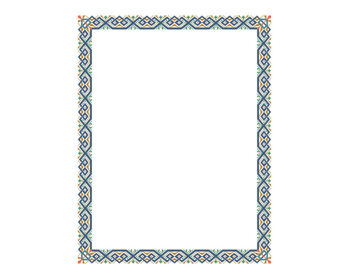 Decorative wedding frame, antique museum picture border or deco divider. Isolated icon. vector Free Vector