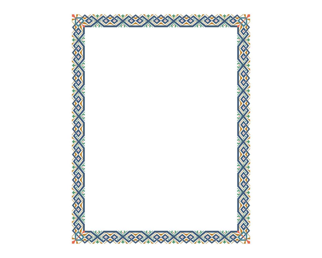 Decorative wedding frame, antique museum picture border or deco divider. Isolated icon. vector Free Vector