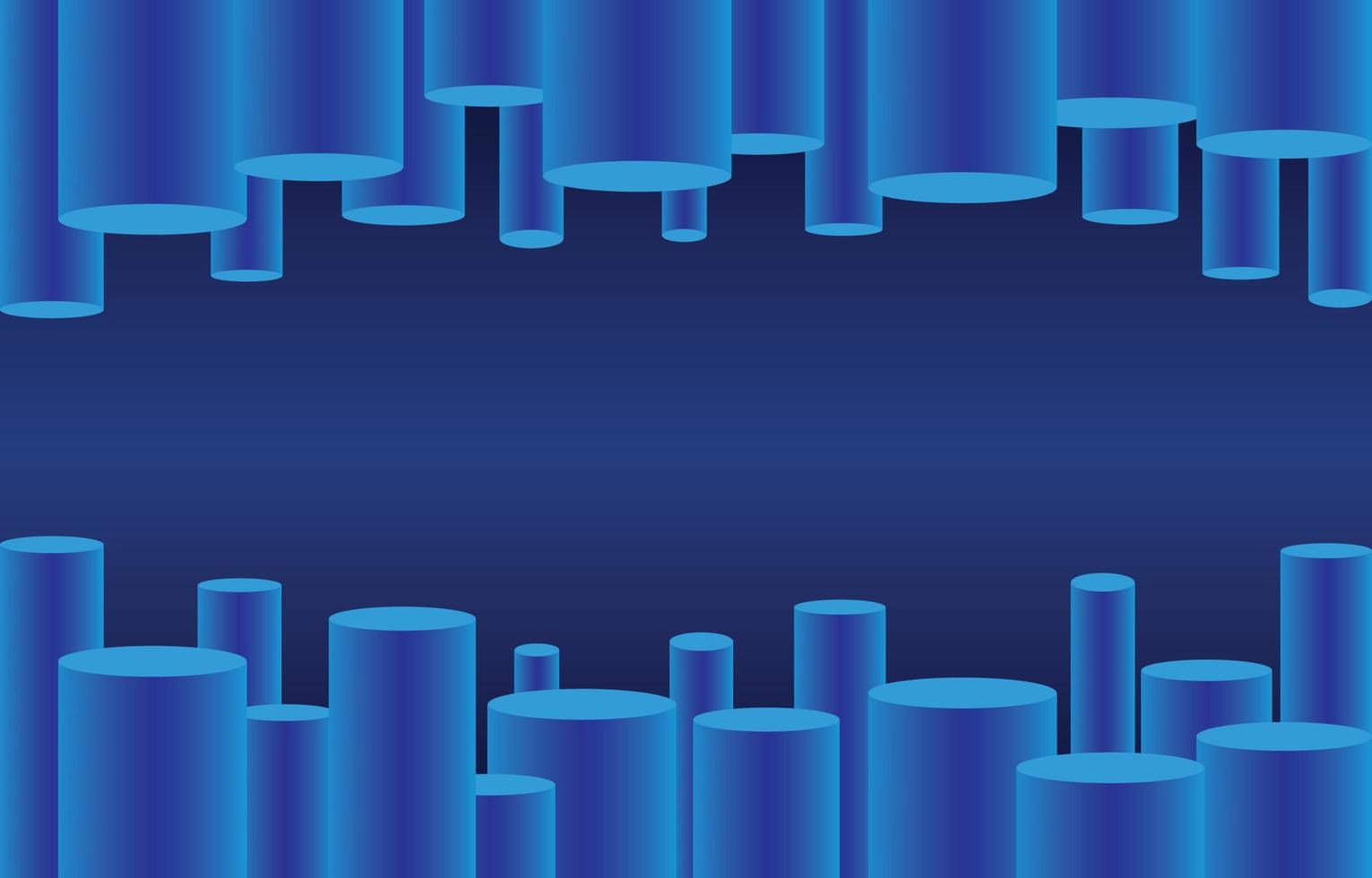 Abstract Cylinder Pipe Shapes Background vector