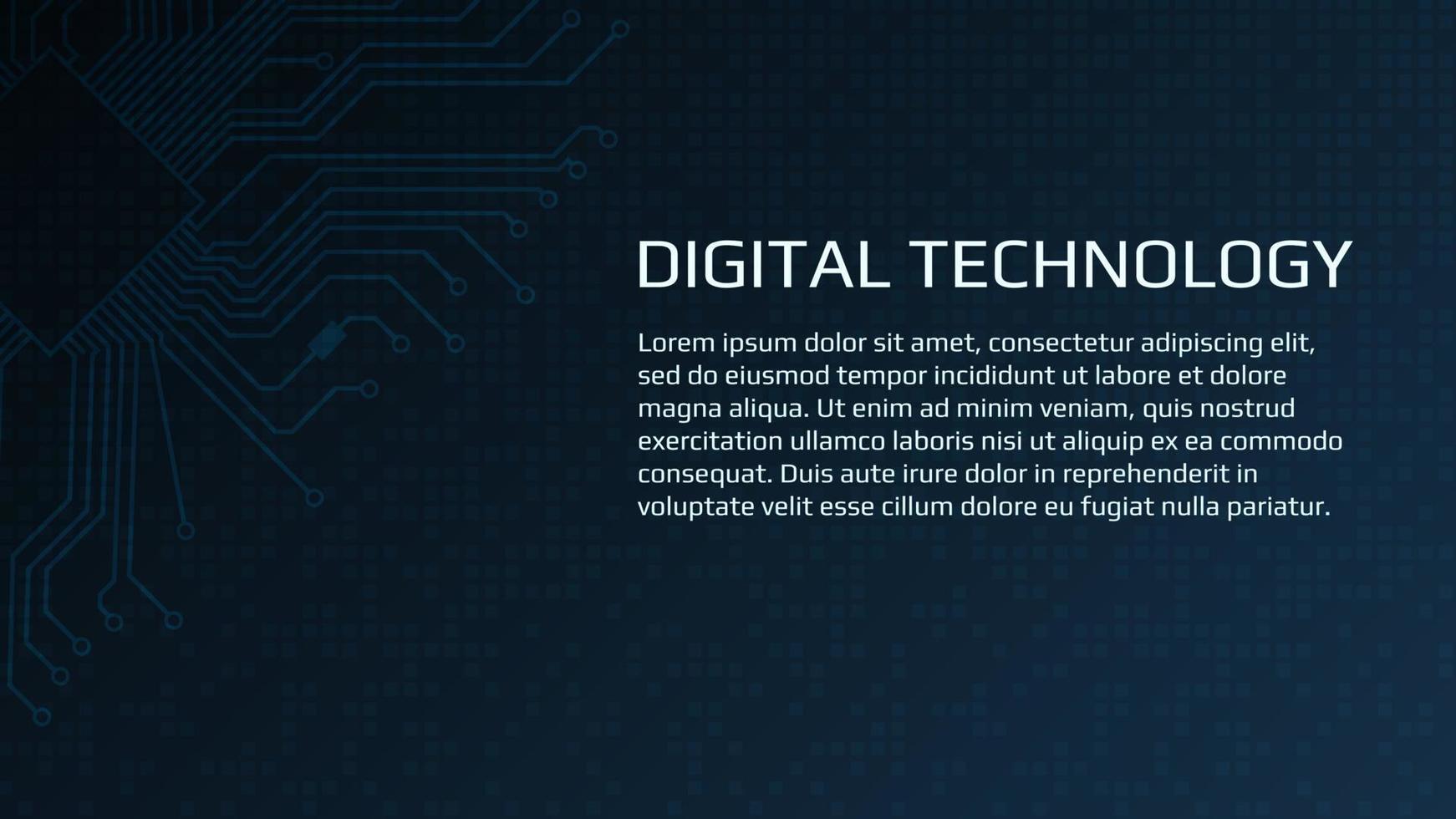 plantilla de fondo digital abstracta para sitios web, noticias o artículos. una placa de circuito y muchos bloques que simbolizan la tecnología blockchain en el fondo. pasos vectoriales 10. vector