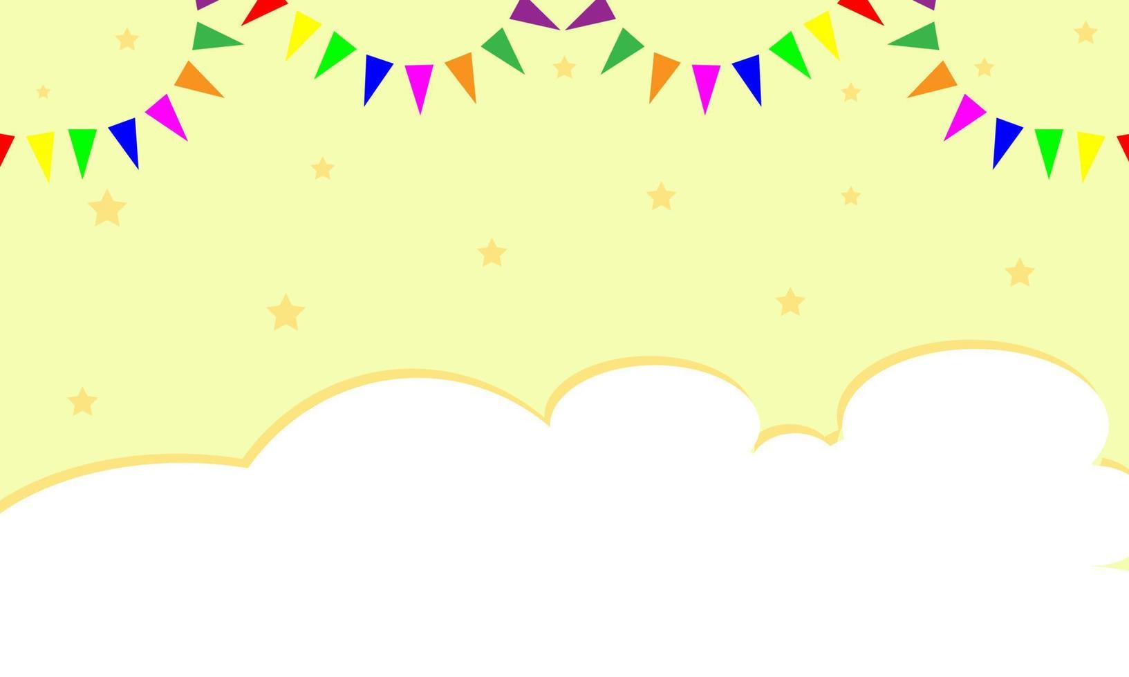 Abstract background for kids, children's day or birthday background vector