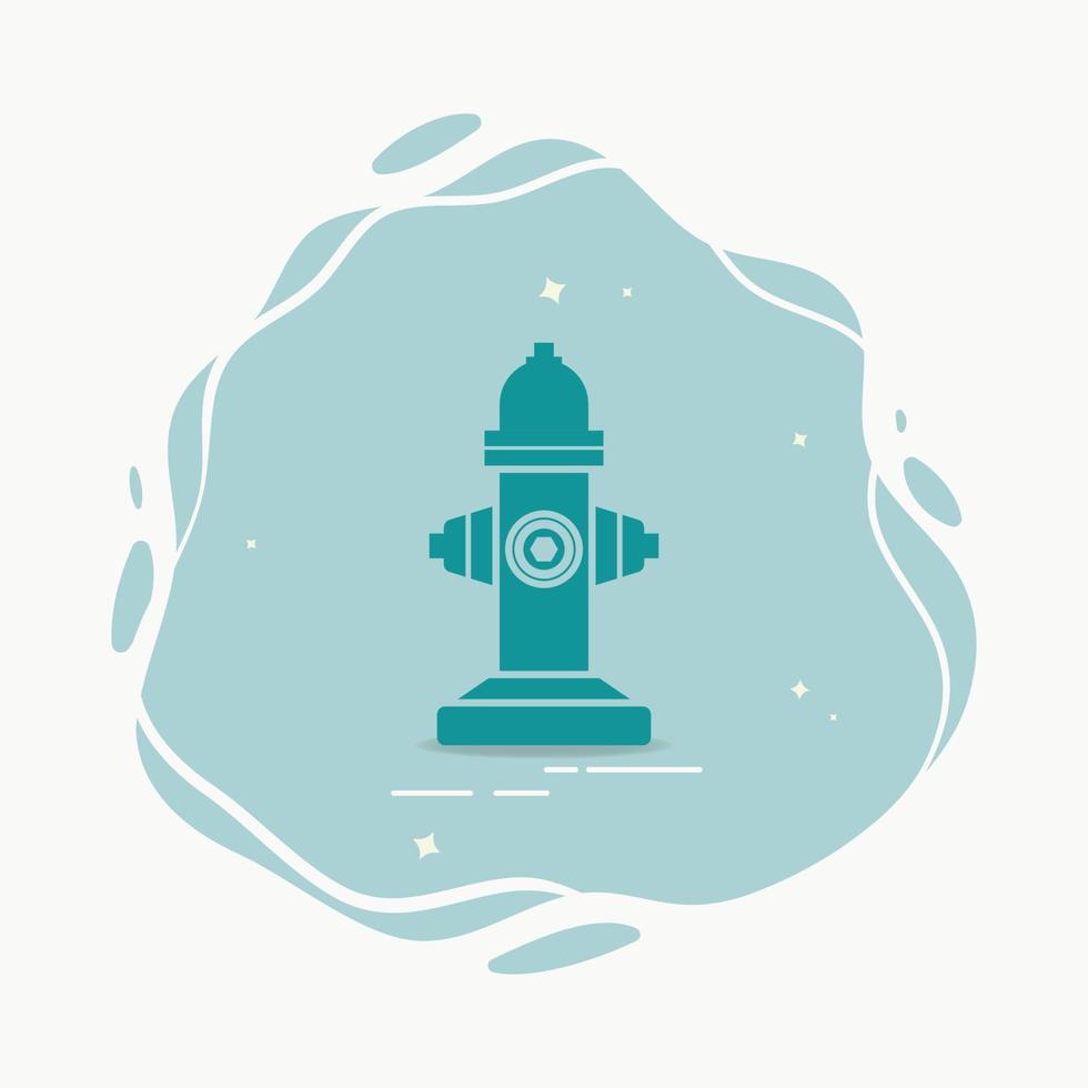 icono de hidrante de agua diseño gráfico ilustración vectorial vector