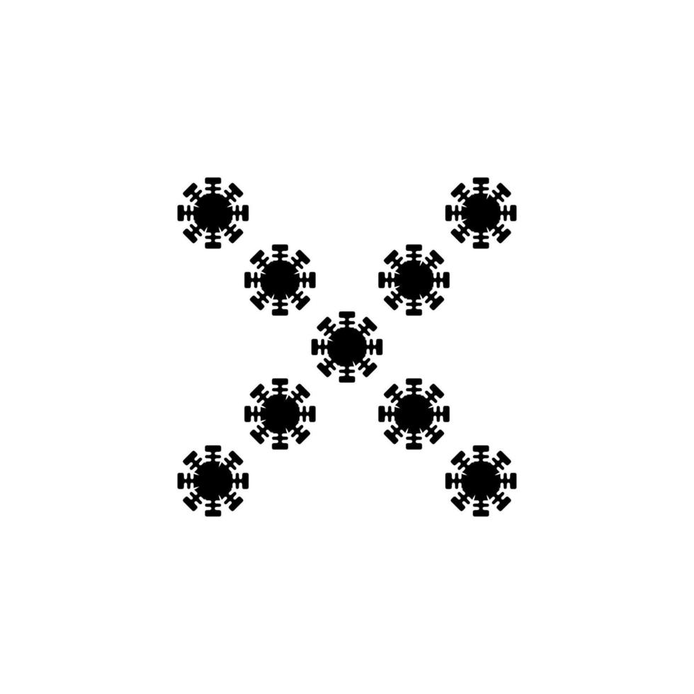 X icon icon. Simple style big sale poster background symbol. Remove button. X brand logo design element. X t-shirt printing. Vector for sticker.