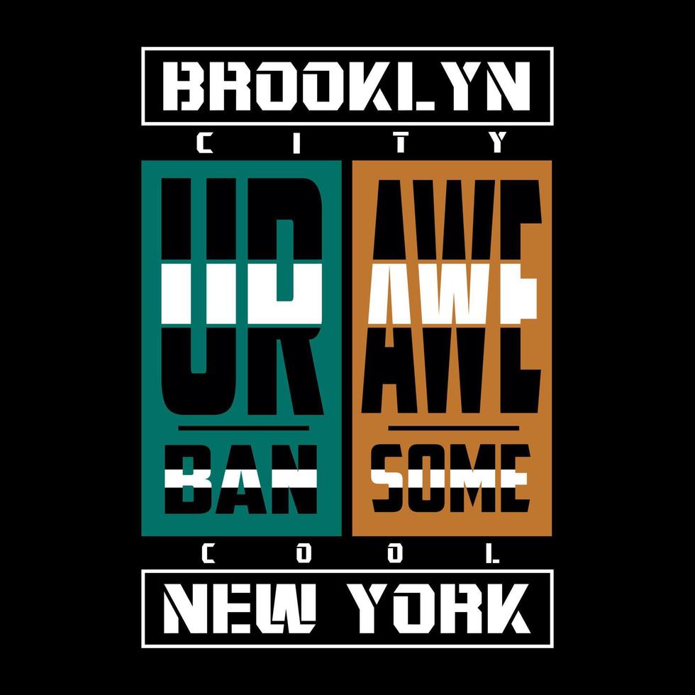 vector new york text typography design