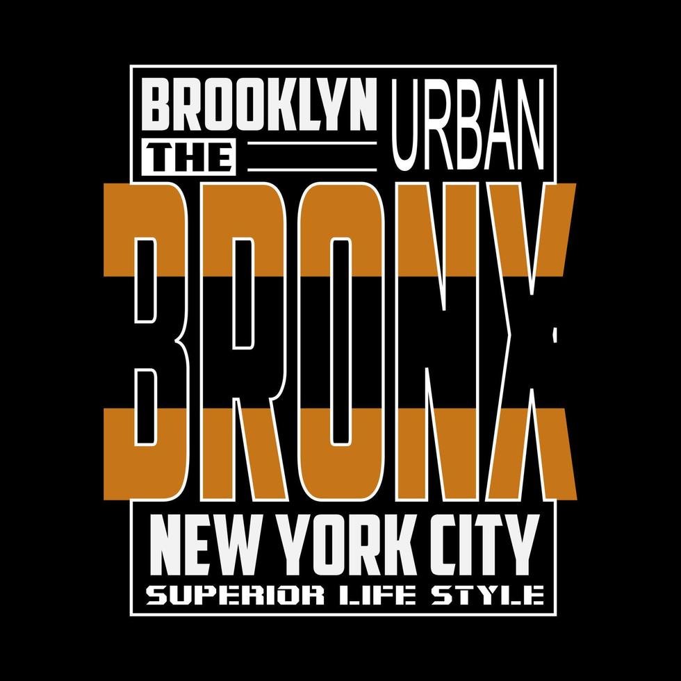 diseño de tipografía de texto de vector brooklyn